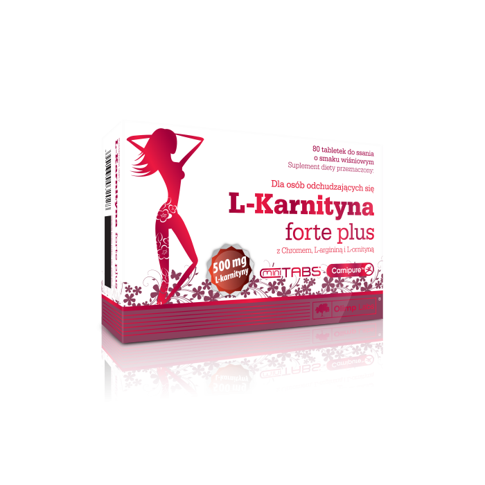 Olimp L-Karnityna Forte Plus, tabletki do ssania o smaku wiśniowym, 80 szt. main product photo