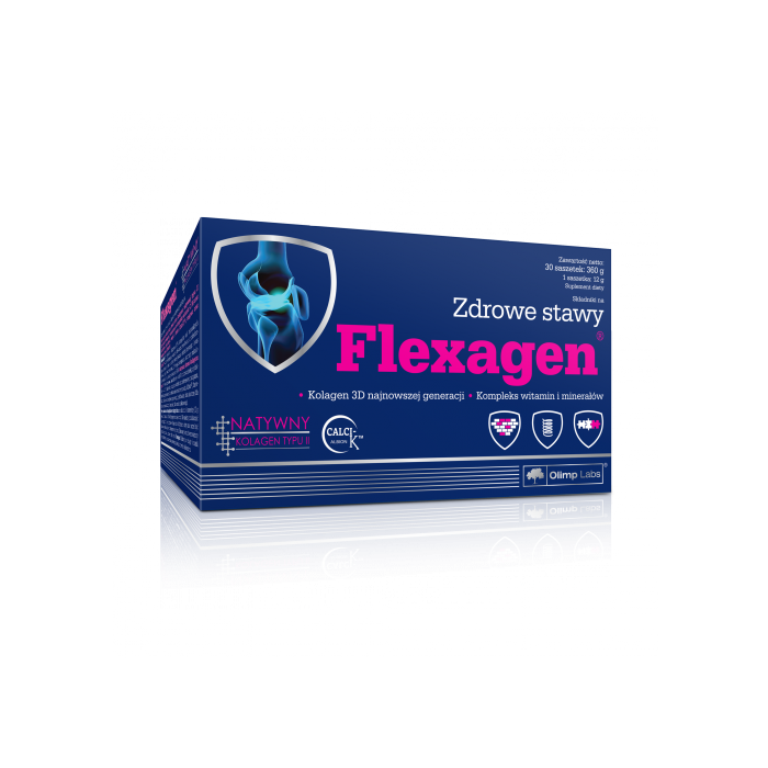 Olimp Flexagen, proszek w saszetkach o smaku malinowym, 12 g, 30 szt. main product photo