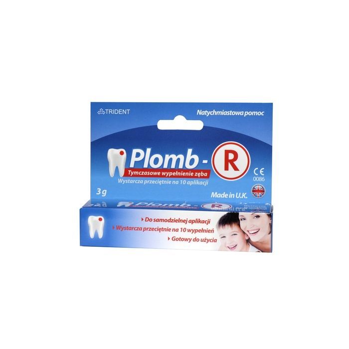 Plomb-R, tymczasowe wypełnienie zęba, pasta, 3 g main product photo