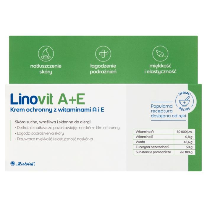 Linovit A+E, krem ochronny z witaminami A i E, 50 g main product photo