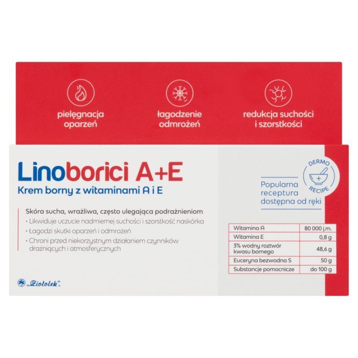 Linoborici A+E, krem borny z witaminami A i E, 50 g main product photo