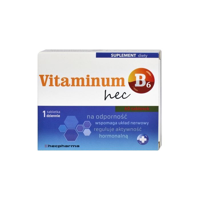 Vitaminum B6 hec, tabl., 60 szt main product photo
