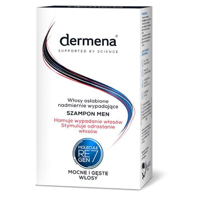 Dermena Hair Care, Men, szampon hamujący wypadanie i stymulujący odrastanie włosów, 200 ml main product photo