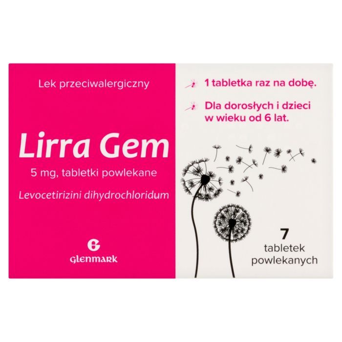 Lirra Gem, 5 mg, tabletki powlekane, 7 szt. main product photo