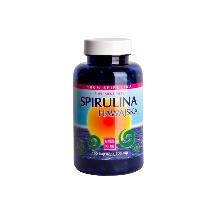 Spirulina Hawajska, 500 mg, kapsułki, 100 szt. main product photo