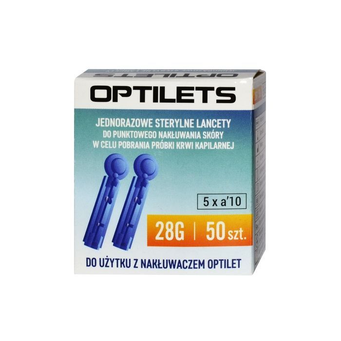 OptiLets, jednorazowe, sterylne lancety, 50 szt. main product photo