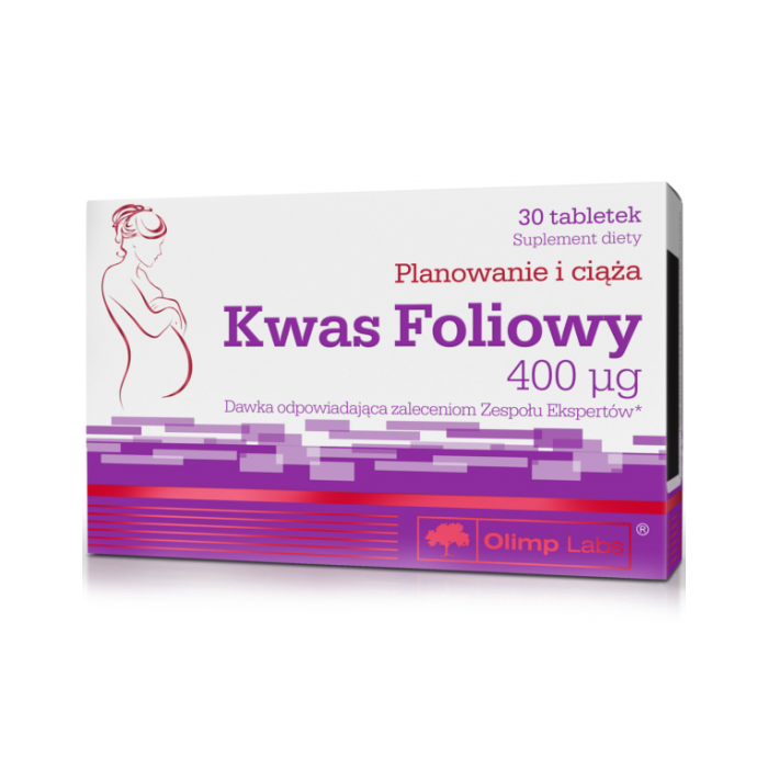 Olimp Kwas foliowy, 400 µg, tabletki, 30 szt main product photo