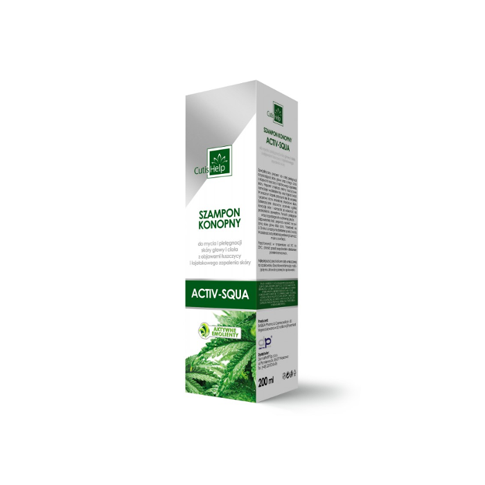 CutisHelp Szamp.Konopny Activ-Squa, piel.sk.z luszcz.,200 ml main product photo
