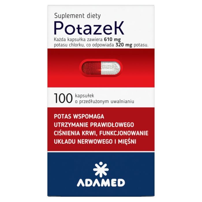 Potazek, kapsułki o zmodyfikowanym uwalnianiu, 100 szt. main product photo