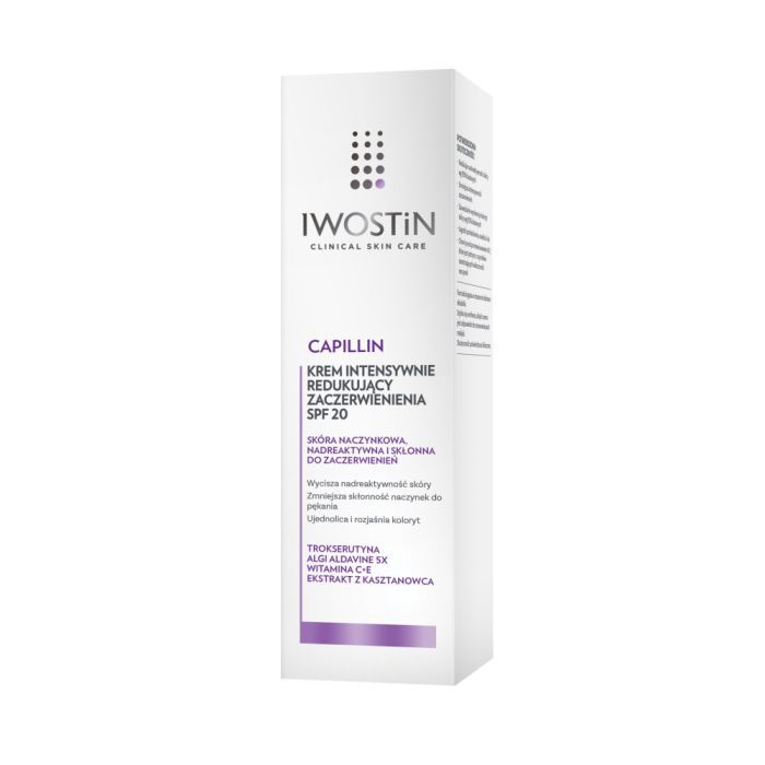 Iwostin Capillin, krem intensywnie redukujący zaczerwienienia, SPF 20, 40 ml main product photo