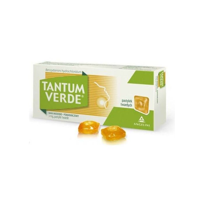 Tantum Verde smak miodowo-pomarańczowy, 3 mg, pastylki twarde, 30 szt. main product photo