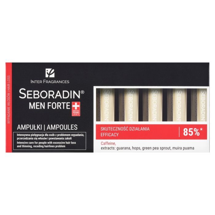 Seboradin Men Ampułki Forte, przeciw wypadaniu włosów, 14 ampułek x 5,5 ml main product photo