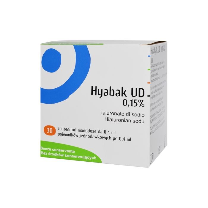 Hyabak UD, 0,15%, krople do oczu, 30 pojemników jednodawkowych x 0,4 ml main product photo