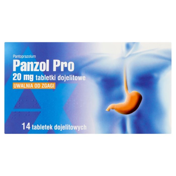Panzol Pro, 20 mg, tabletki dojelitowe, 14 szt. main product photo