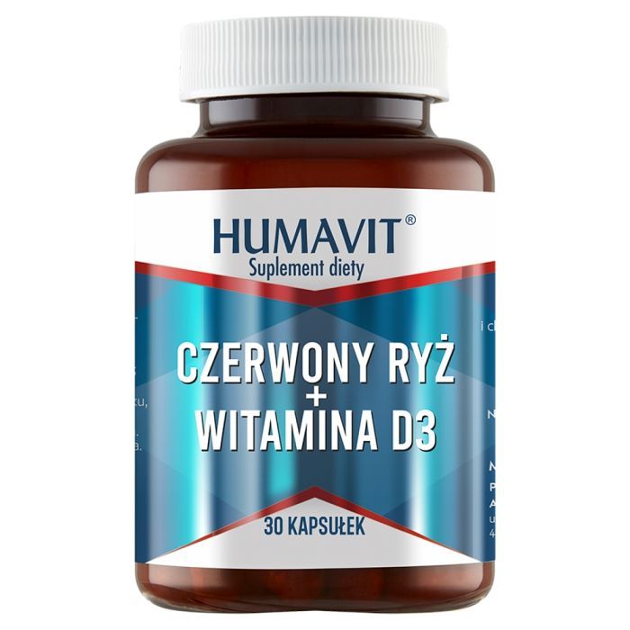 Humavit, Czerwony ryż + witamina D3, kapsułki, 30 szt. main product photo