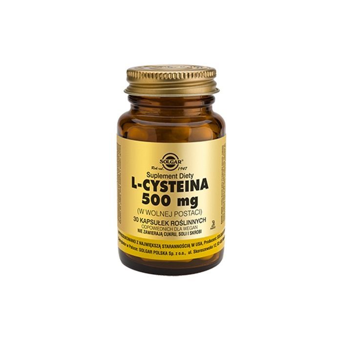 Solgar L-Cysteina 500 mg, kaps., 30 szt main product photo