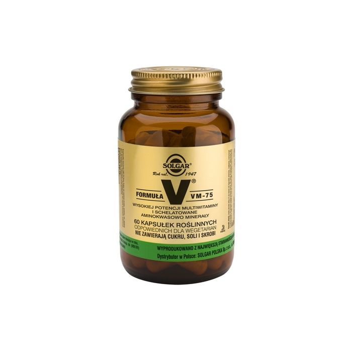 Solgar Formula VM-75, kaps.roslinne, 60 szt main product photo