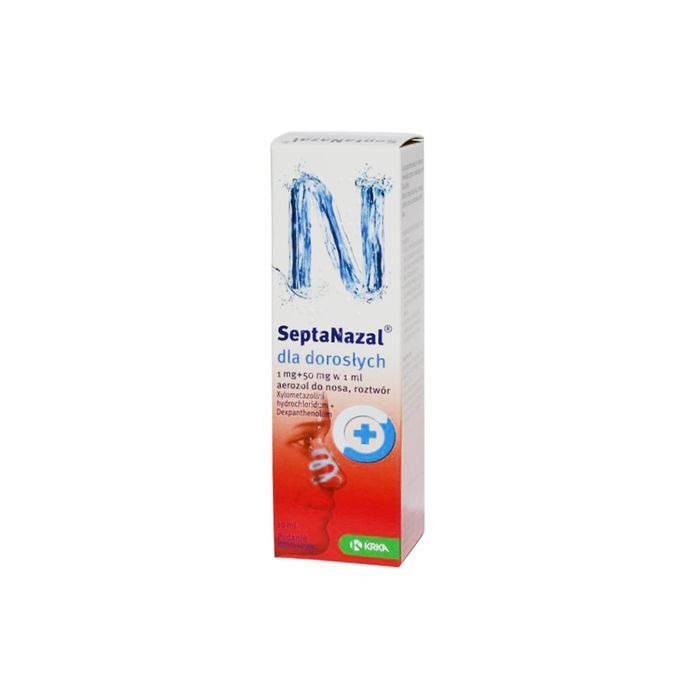 Septanazal dla doroslych, (1mg+50mg)/ml, aer.do nosa, 10 ml main product photo