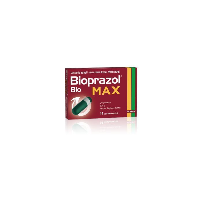 Bioprazol Bio Max, 20 mg, kapsułki dojelitowe twarde, 14 szt. main product photo