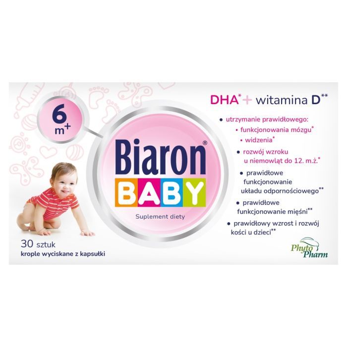 Bioaron Baby 6 m+, krople wyciskane z kapsułki (twist-off), 30 szt. main product photo