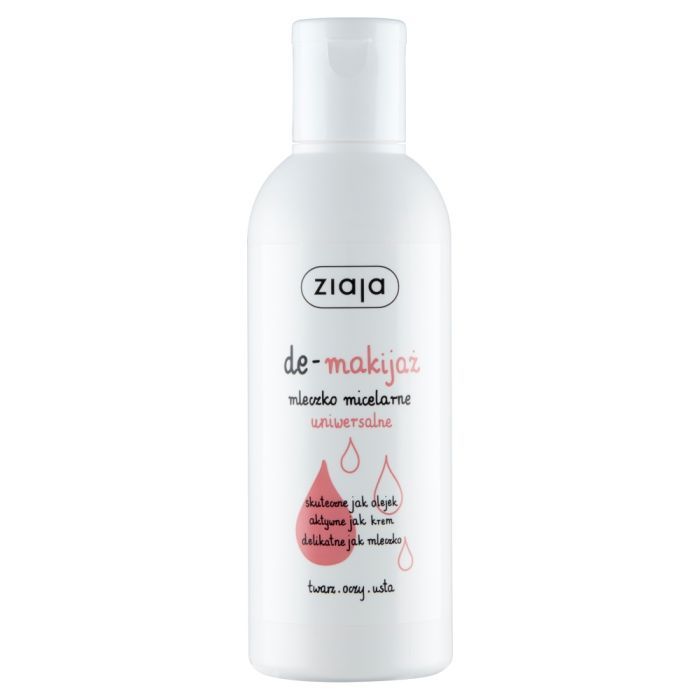Ziaja De-Makijaz, mlecz.,micelarne uniwersalne, 200 ml main product photo