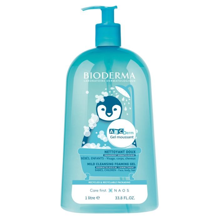 Bioderma AbcDerm Moussant, zel,myjacy,d/niem,dzieci,1000ml main product photo