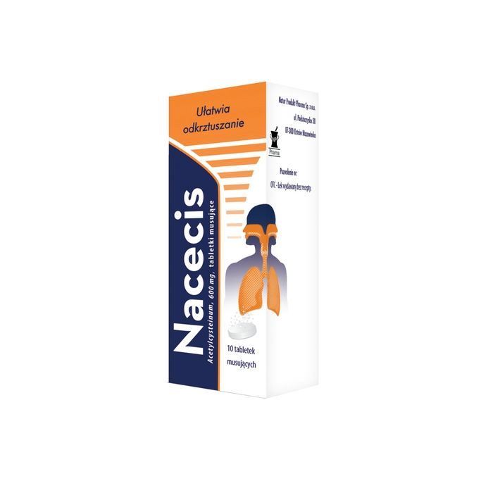 Mucofortin, 600 mg, tabletki musujące, 10 szt. main product photo