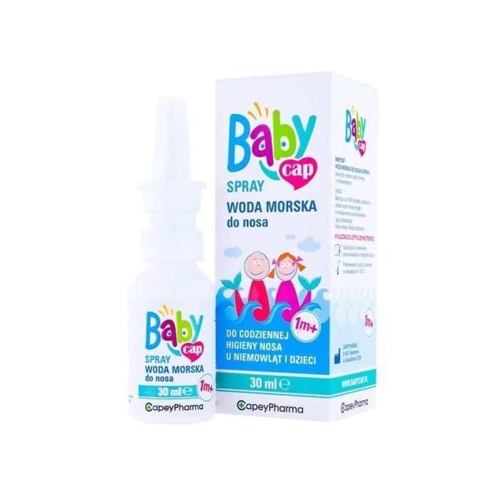 BabyCap, woda morska do nosa, spray, 30 ml main product photo