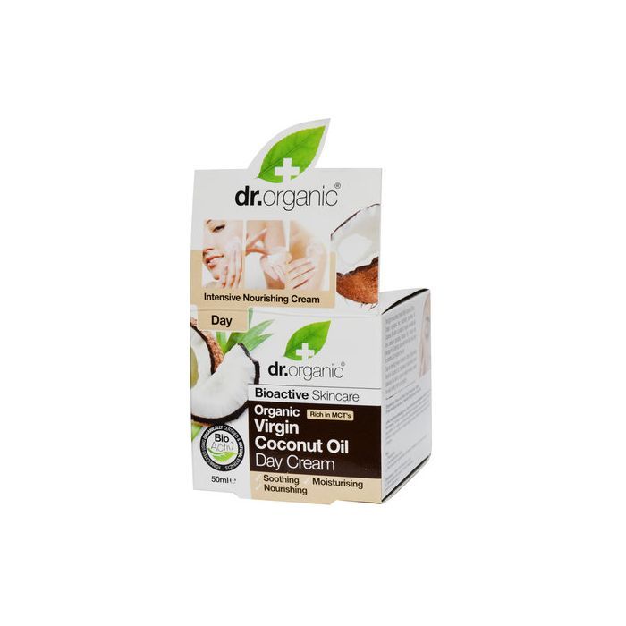 Dr Organic Virgin Coconut, krem, na dzien, 50 ml main product photo