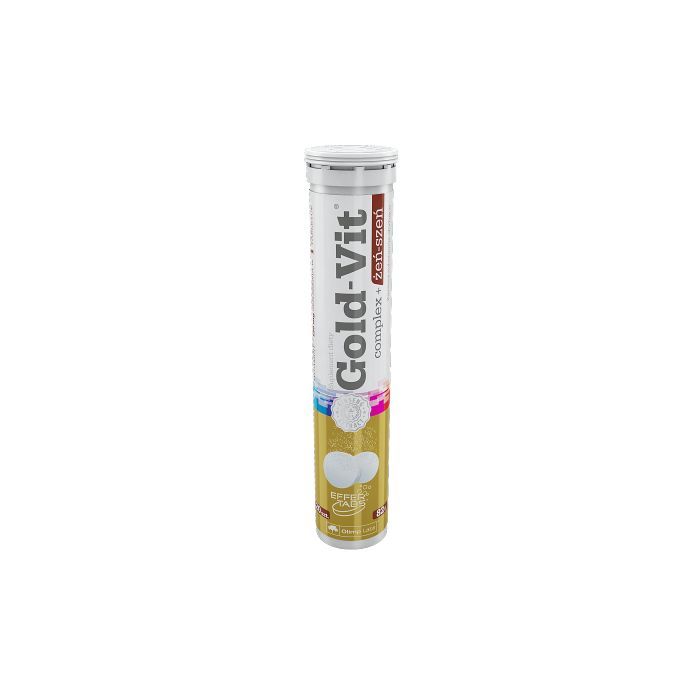 Olimp Gold-Vit Complex + Żeń-szeń, tabletki musujące, smak pomarańczowy, 20 szt. main product photo