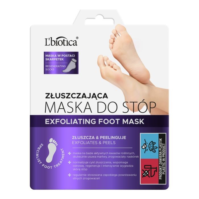 L'Biotica Maska Do Stóp, złuszczająca,40ml (nasączone skarpetki) main product photo