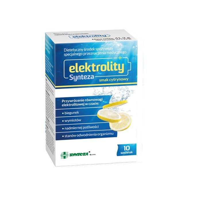Elektrolity Synteza sm.cytrynowy, prosz., 10 sasz. main product photo