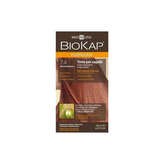 Biokap Nutricolor, farba,d/wl., 7.4,kasztanowy blond, 140 ml main product photo