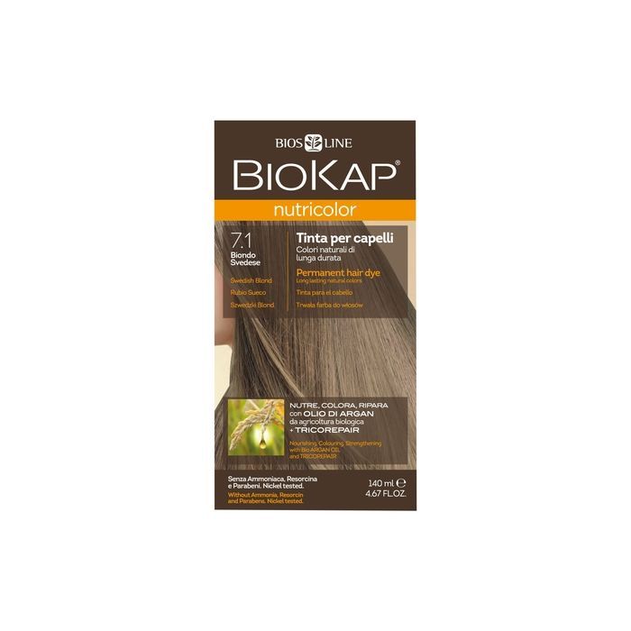 Biokap Nutricolor, farba,d/wl., 7.1,szwedzki blond, 140 ml main product photo