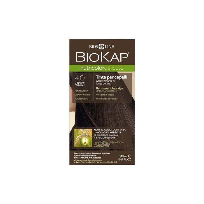 Biokap Nutricolor Delic, farba,d/wl,4.0,braz,140ml main product photo