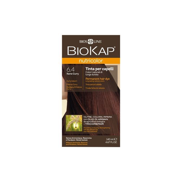 Biokap Nutricolor, farba,d/wl., 6.4,miedziany,curry, 140 ml main product photo
