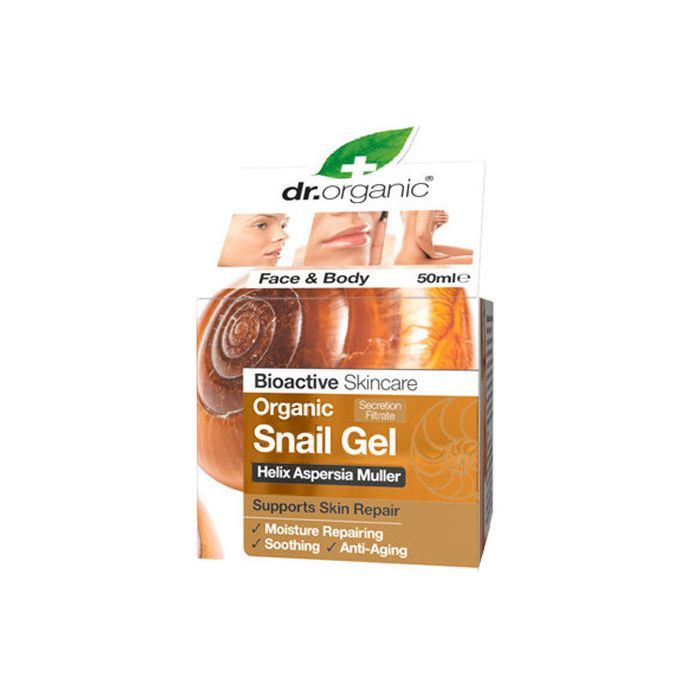 Dr Organic Snail Gel, zel, do twarzy, 50 ml main product photo