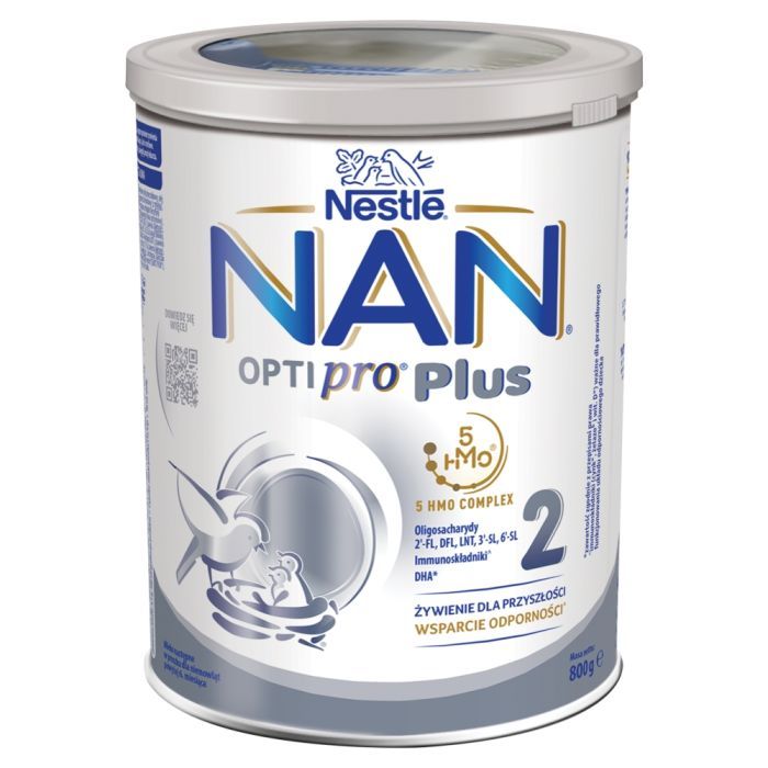 Nestle Nan Optipro Plus 2, 5 HMO, mleko następne dla niemowląt powyżej 6. miesiąca, 800 g main product photo
