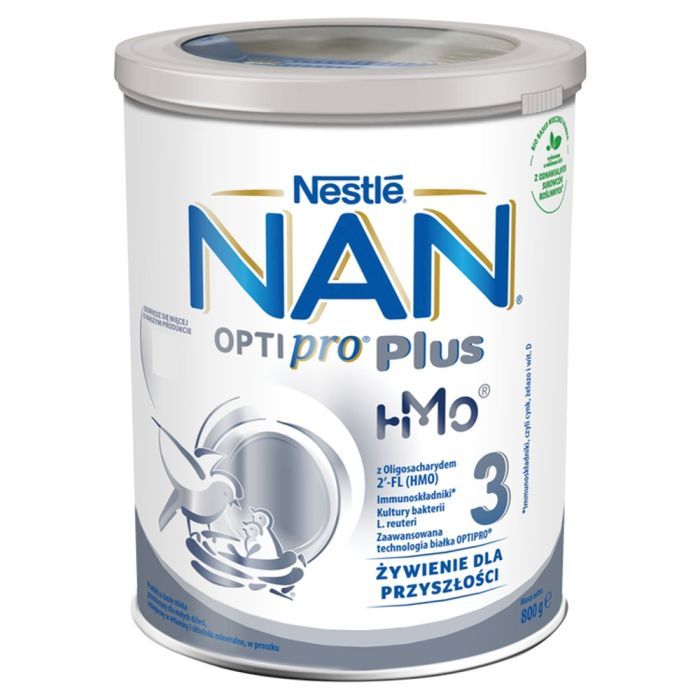 Nestle Nan Optipro Plus 3 HMO, produkt na bazie mleka dla małych dzieci, 800 g main product photo