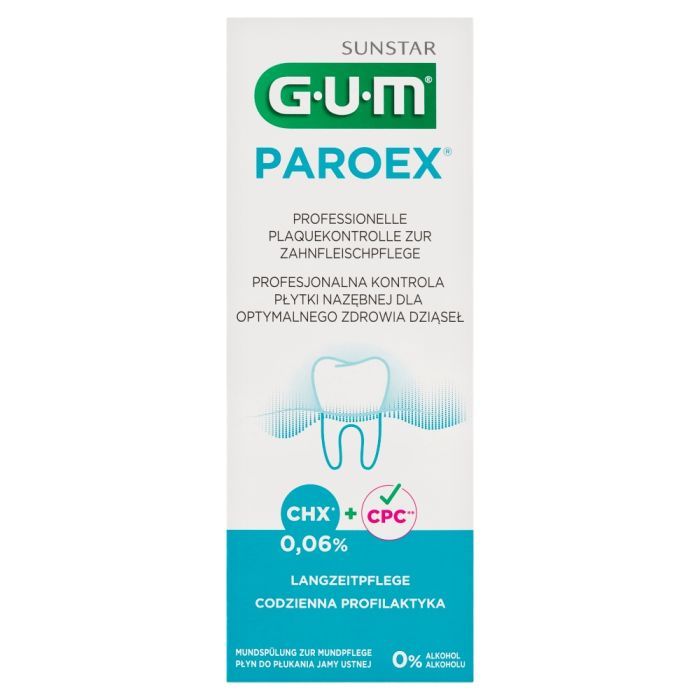 Gum Paroex 0.06% CHX, płyn do płukania jamy ustnej, 500 ml main product photo