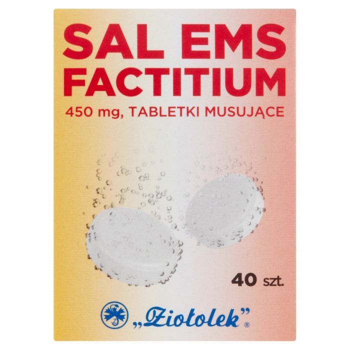 Sal Ems factitium, tabletki musujące, 40 szt. (Ziołolek) main product photo