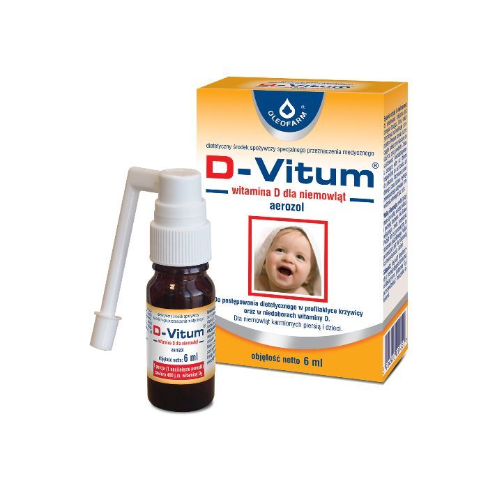 D-Vitum, witamina D dla niemowląt, 6 ml (aerozol) main product photo