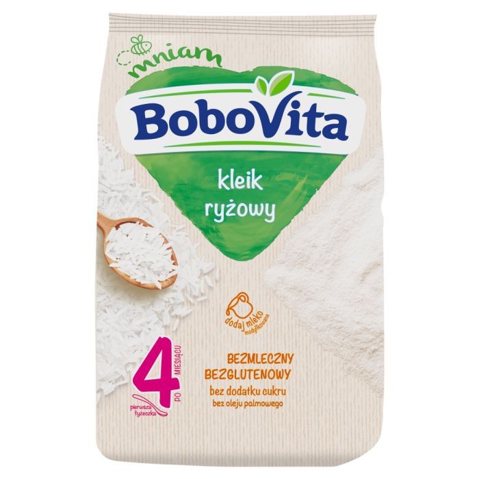 BoboVita, kleik ryżowy, kaszka, 4 m+, 160 g main product photo