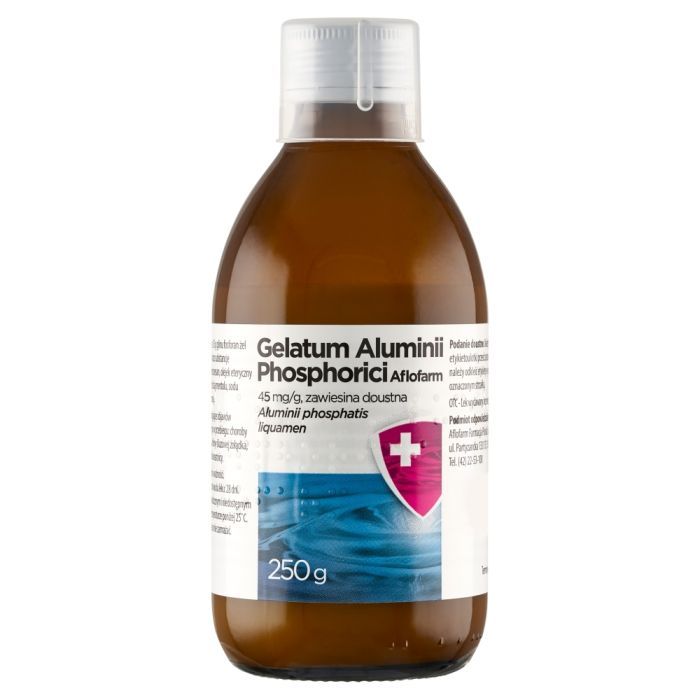 Gelatum Aluminii phosphorici, zawiesina doustna, 250 g (Aflofarm) main product photo