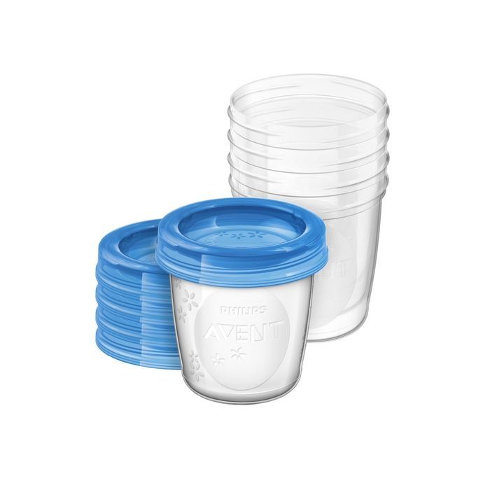 Avent, pojemniki na pokarm,Via,SCF 619/05,180ml, 5 szt main product photo