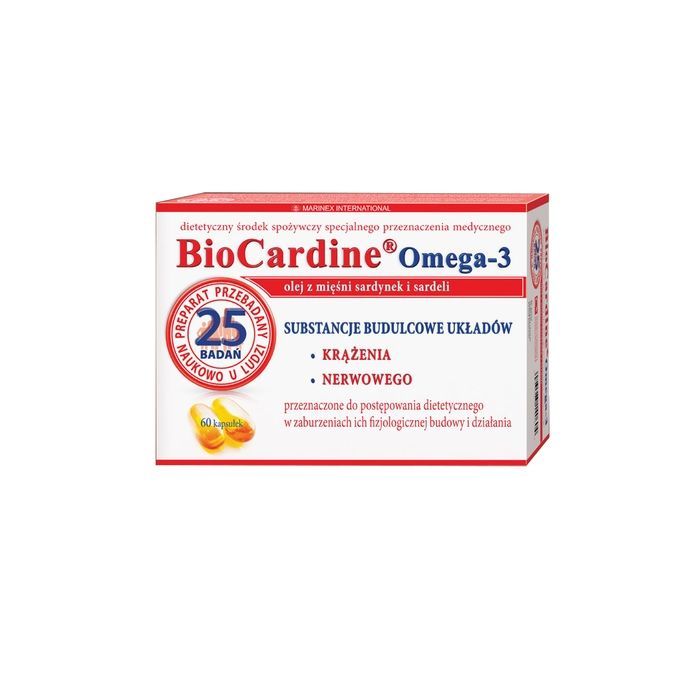 BioCardine Omega-3, kapsułki z olejem, 60 szt. main product photo