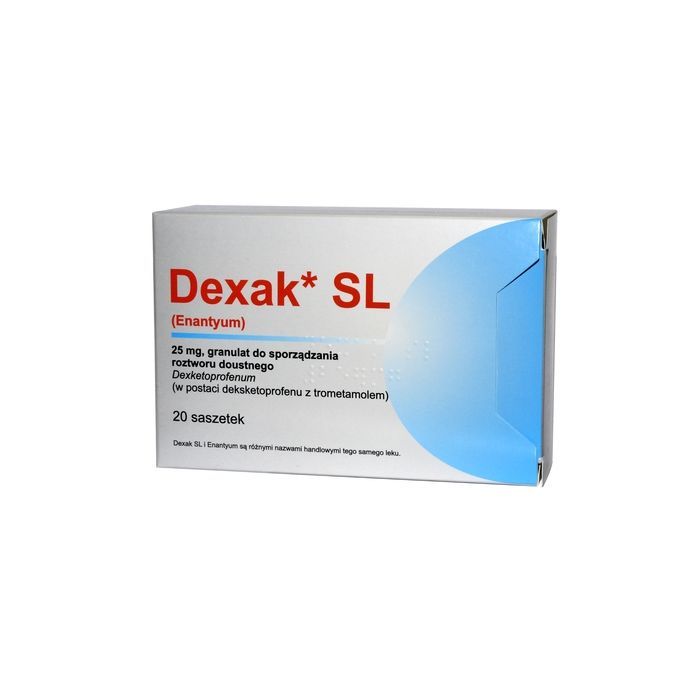 Dexak SL, 25 mg, granulat do sprządzania roztworu doustnego w saszetkach, 20 szt. (import równoległy, Delfarma) main product photo
