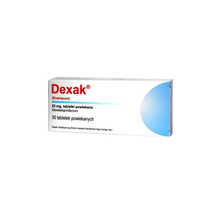 Dexak, 25 mg, tabletki powlekane, 30 szt. (import równoległy, Delfarma) main product photo