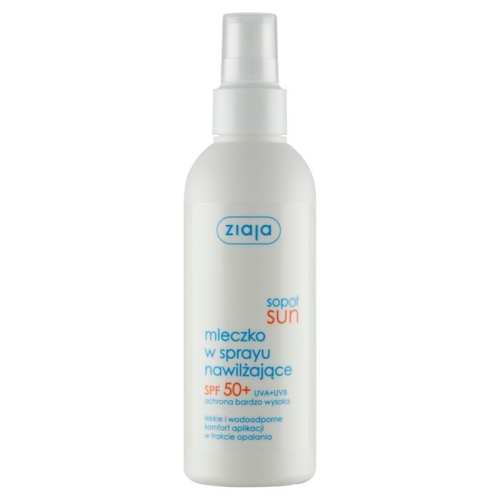 Ziaja Sopot Sun, mleczko w sprayu nawilżające, SPF 50+, 170 ml main product photo