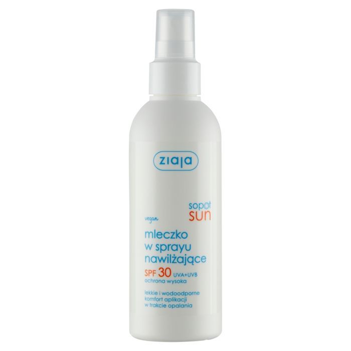 Ziaja Sopot Sun, mleczko nawilżające SPF 30, spray, 170 ml main product photo